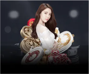 Hình ảnh một bàn chơi casino trực tuyến với người thật chia bài tại cbvip777